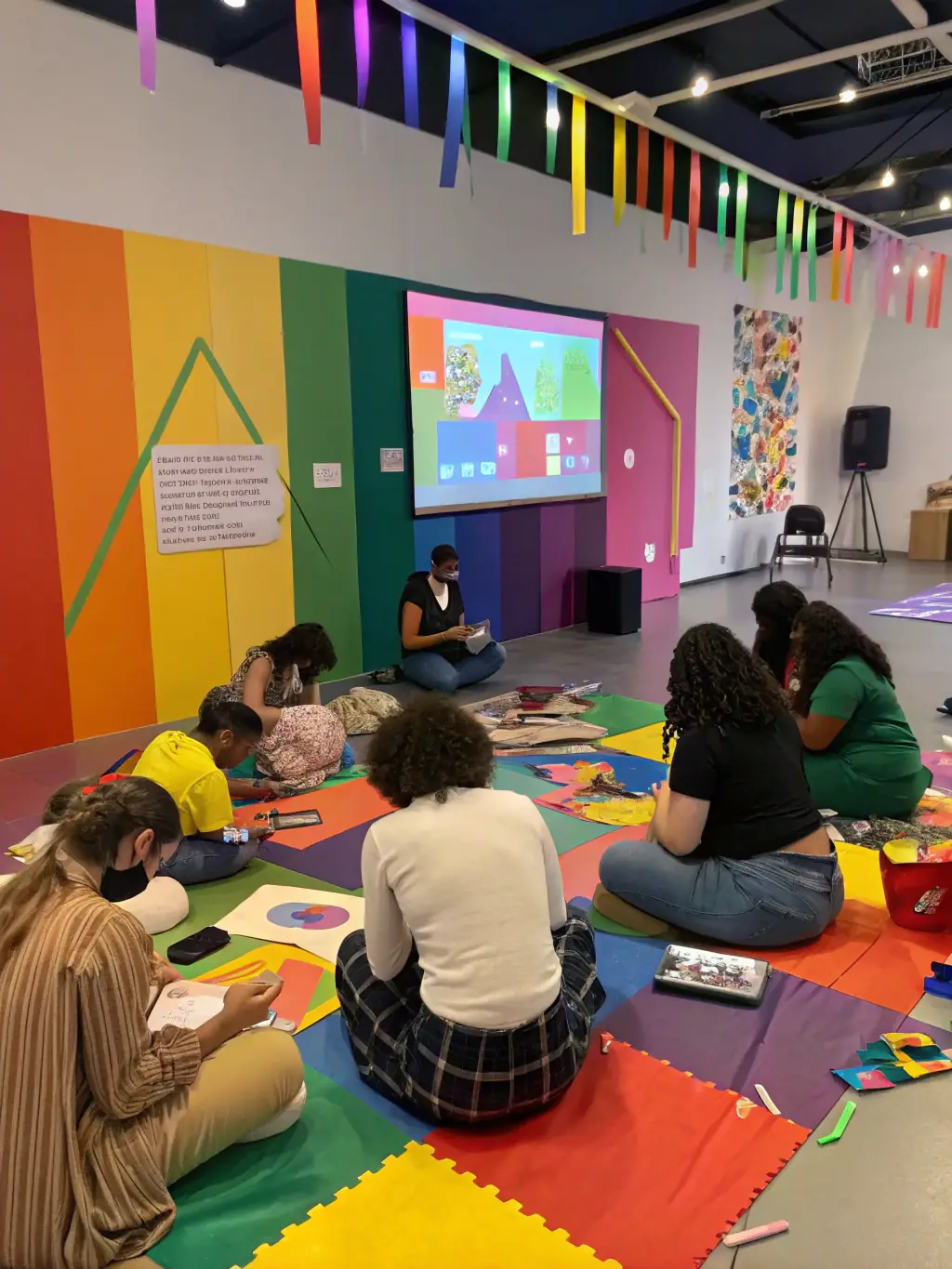 A photo of a workshop session at a recycling technology conference, showcasing hands-on learning and practical applications.